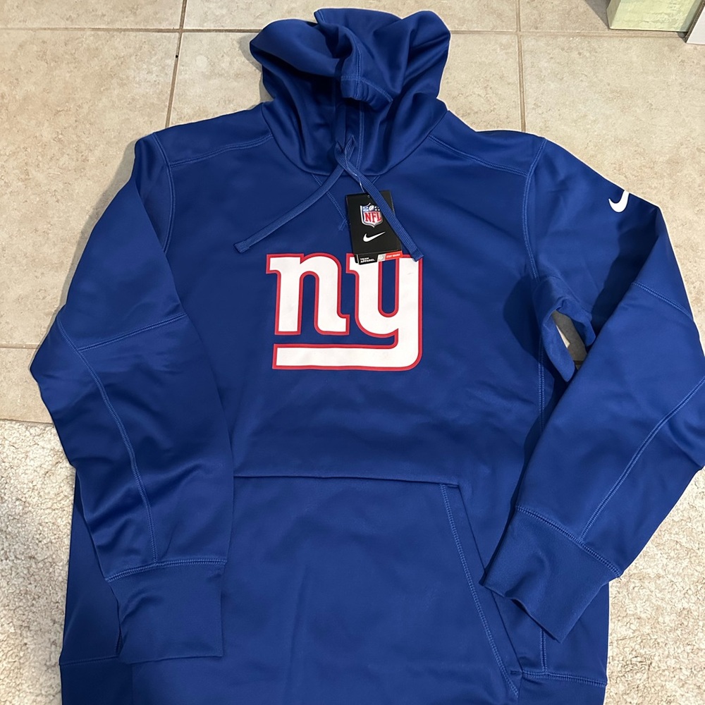 New York Giants Nike Royal Blue Pullover Hoodie- men’s medium, Nike visa, NWT